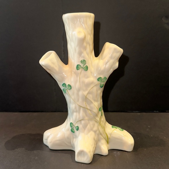 Belleek Accents Vintage Belleek Three Tree Stump Vase Poshmark
